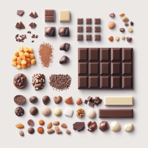 the composition of chocolate bars