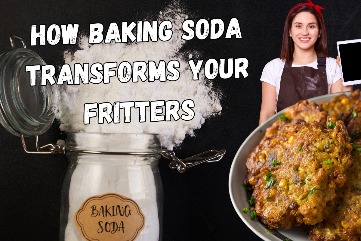 baking soda make fritters crispy?